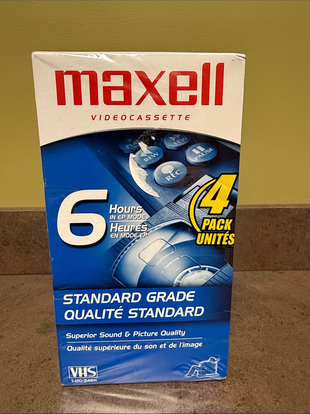 Maxell 4-Pack VHS Videocassette - Standard Grade